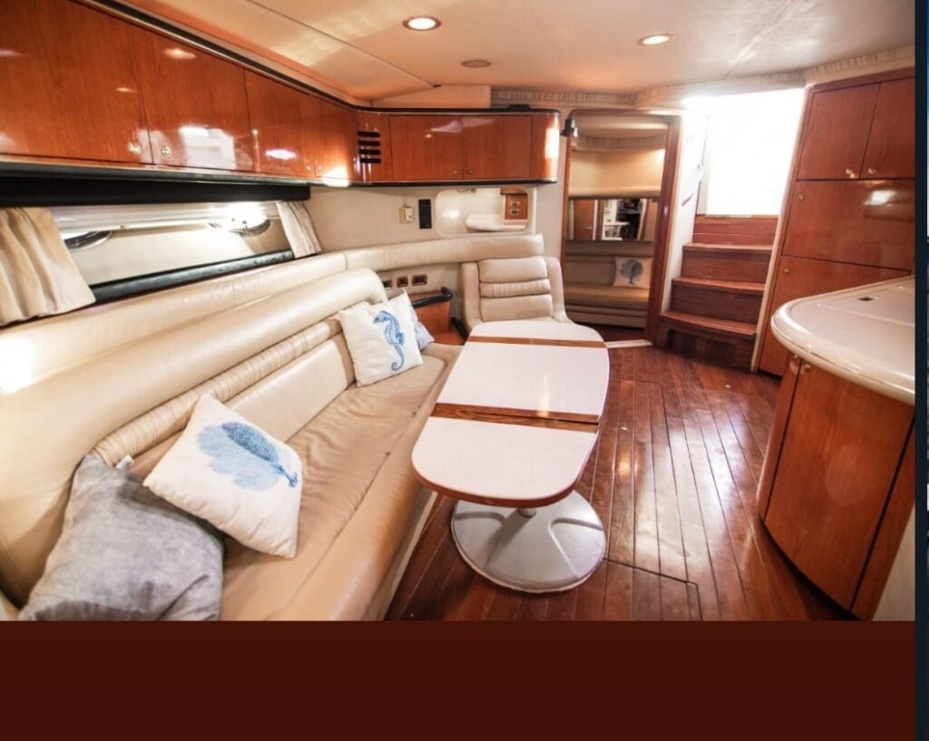 Indoor living room and dining area